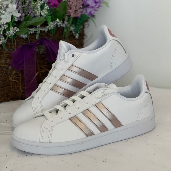 adidas cloudfoam advantage rose gold